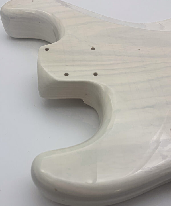 Nitro Lacquer Relic White Blonde Hardtail S-Style Guitar Body (4lbs 2oz) - Image 12