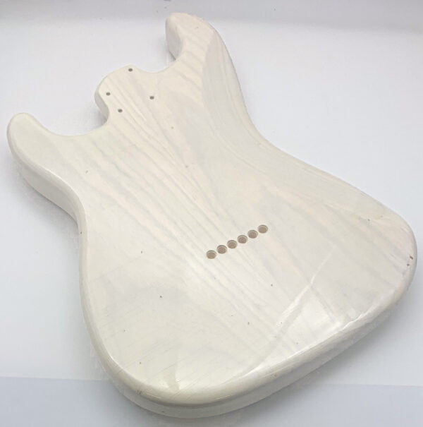 Nitro Lacquer Relic White Blonde Hardtail S-Style Guitar Body (4lbs 2oz) - Image 9