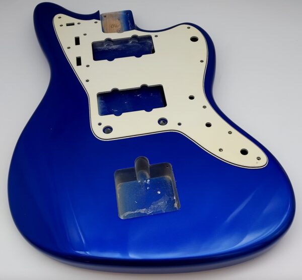 Nitro Lacquer Relic Deep Lake Placid Blue Metallic Jazz-Style Guitar Body (3lbs 15oz)