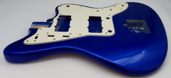 Nitro Lacquer Relic Deep Lake Placid Blue Metallic Jazz-Style Guitar Body (3lbs 15oz) - Image 5