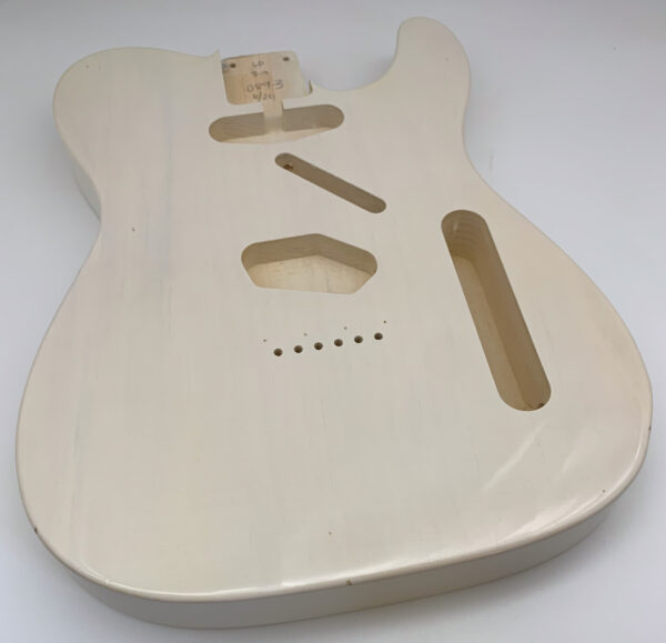 Nitro Lacquer Relic White Blonde T-Style Guitar Body (3lbs 11oz) - Image 2