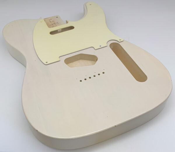 Nitro Lacquer Relic White Blonde T-Style Guitar Body (3lbs 11oz) - Image 3