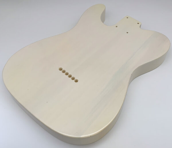 Nitro Lacquer Relic White Blonde T-Style Guitar Body (3lbs 11oz) - Image 12