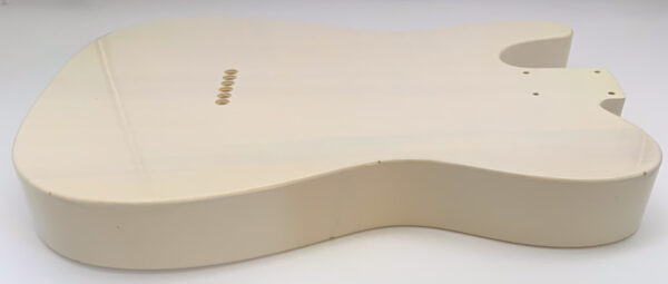 Nitro Lacquer Relic White Blonde T-Style Guitar Body (3lbs 11oz) - Image 15