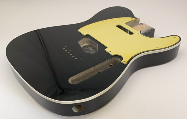 Nitro Lacquer Relic Black T-Style Guitar Body (4lbs 6oz) - Image 4