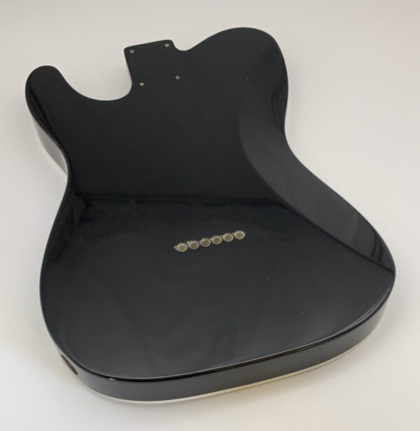 Nitro Lacquer Relic Black T-Style Guitar Body (4lbs 6oz) - Image 7