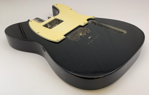 Nitro Lacquer Relic Black T-Style Guitar Body (4lbs 7oz) - Image 3