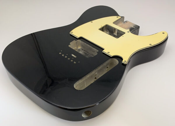 Nitro Lacquer Relic Black T-Style Guitar Body (4lbs 7oz) - Image 4