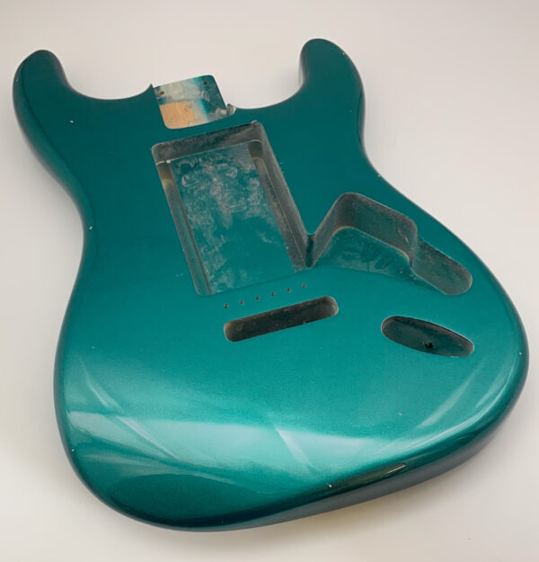 Nitro Lacquer Relic Ocean Turquoise Metallic S-Style Guitar Body (3lbs 14oz) - Image 2