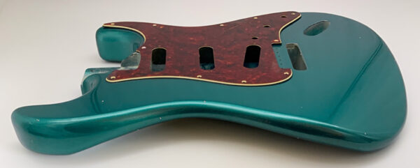 Nitro Lacquer Relic Ocean Turquoise Metallic S-Style Guitar Body (3lbs 14oz) - Image 7