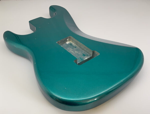 Nitro Lacquer Relic Ocean Turquoise Metallic S-Style Guitar Body (3lbs 14oz) - Image 11