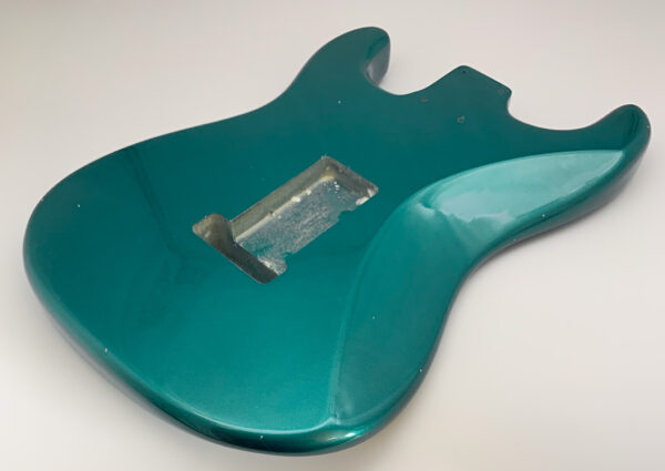 Nitro Lacquer Relic Ocean Turquoise Metallic S-Style Guitar Body (3lbs 14oz) - Image 13