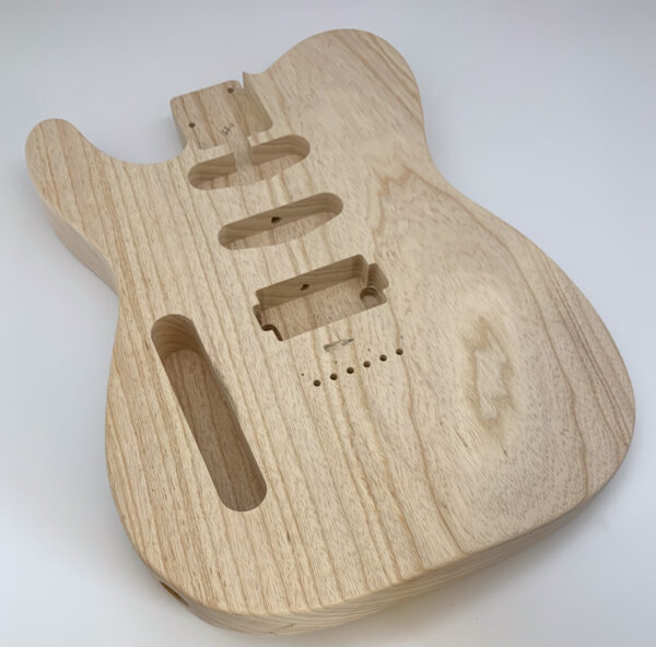 Swamp Ash 1 PIECE HSS T-Style Guitar Body (3lbs 14oz) - Pick-a-Color