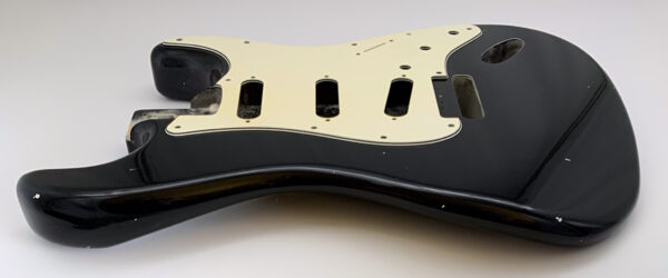 Nitro Lacquer Relic Black S-Style Guitar Body (3lbs 15oz) - Image 6