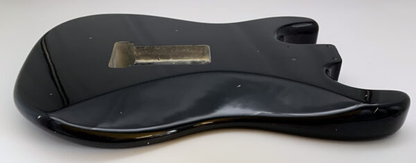 Nitro Lacquer Relic Black S-Style Guitar Body (3lbs 15oz) - Image 11