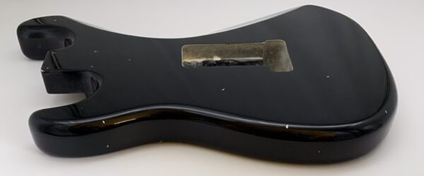 Nitro Lacquer Relic Black S-Style Guitar Body (3lbs 15oz) - Image 10