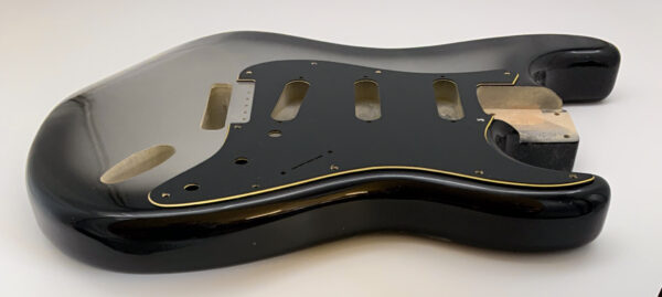 Nitro Lacquer Relic Silver Sunburst S-Style Guitar Body (4lbs) - Image 5