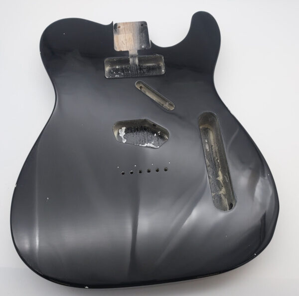 Nitro Lacquer Relic Black T-Style Guitar Body (4lbs 9oz)