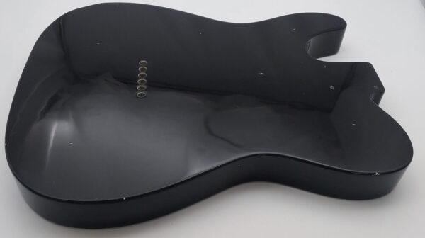 Nitro Lacquer Relic Black T-Style Guitar Body (4lbs 9oz) - Image 7