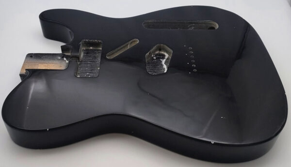 Nitro Lacquer Relic Black T-Style Guitar Body (4lbs 9oz) - Image 3