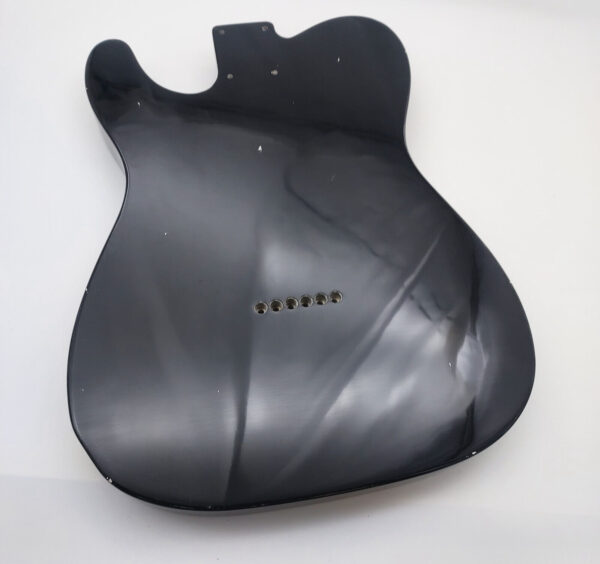 Nitro Lacquer Relic Black T-Style Guitar Body (4lbs 9oz) - Image 6