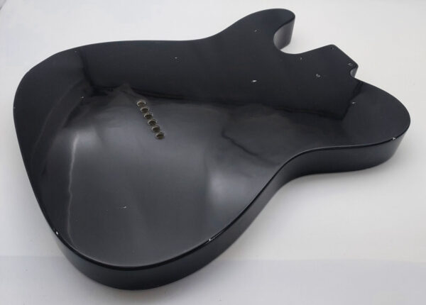 Nitro Lacquer Relic Black T-Style Guitar Body (4lbs 9oz) - Image 9