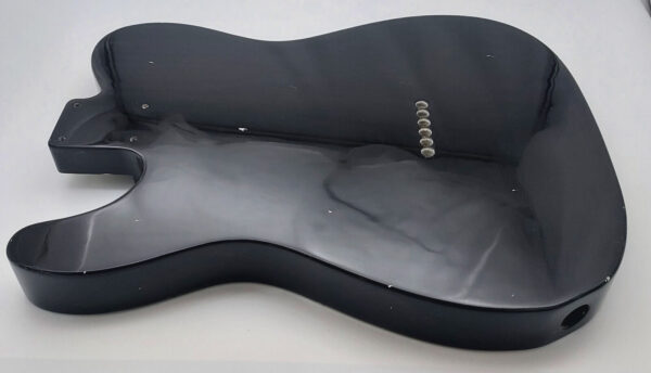 Nitro Lacquer Relic Black T-Style Guitar Body (4lbs 9oz) - Image 8