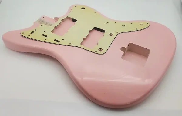 Nitro Lacquer Relic Faded Shell Pink Jazz-Style Guitar Body (3lbs 14oz) - Image 4