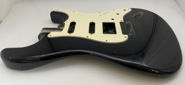 Nitro Lacquer Relic Black HSS S-Style Guitar Body (4lbs 1oz) - Image 3