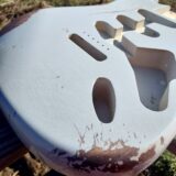 Nitro Lacquer Relic Super Faded Sonic Blue S-Style Guitar Body (4lbs 3oz) - Image 10