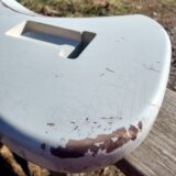 Nitro Lacquer Relic Super Faded Sonic Blue S-Style Guitar Body (4lbs 3oz) - Image 15