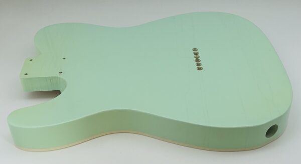 Nitro Lacquer Relic Surf Green T-Style Guitar Body (4lbs 9oz) - Image 16