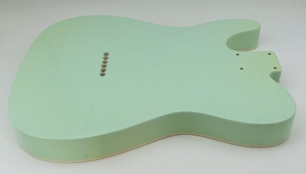 Nitro Lacquer Relic Surf Green T-Style Guitar Body (4lbs 9oz) - Image 17
