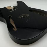 Nitro Lacquer Relic Black Thinline T-Style Guitar Body (3lbs 10oz) - Image 2