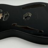 Nitro Lacquer Relic Black Thinline T-Style Guitar Body (3lbs 10oz) - Image 4