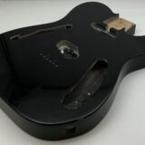 Nitro Lacquer Relic Black Thinline T-Style Guitar Body (3lbs 10oz) - Image 3