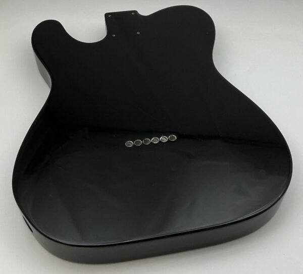 Nitro Lacquer Relic Black Thinline T-Style Guitar Body (3lbs 10oz) - Image 6