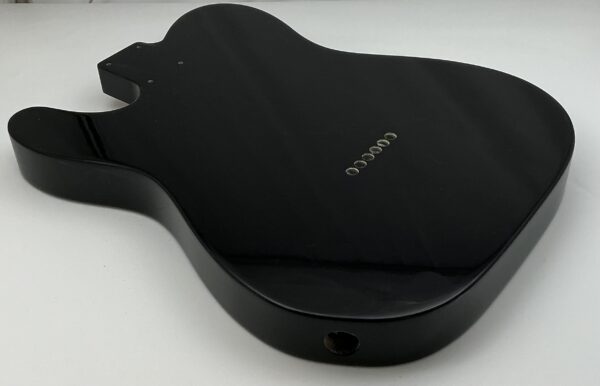 Nitro Lacquer Relic Black Thinline T-Style Guitar Body (3lbs 10oz) - Image 7