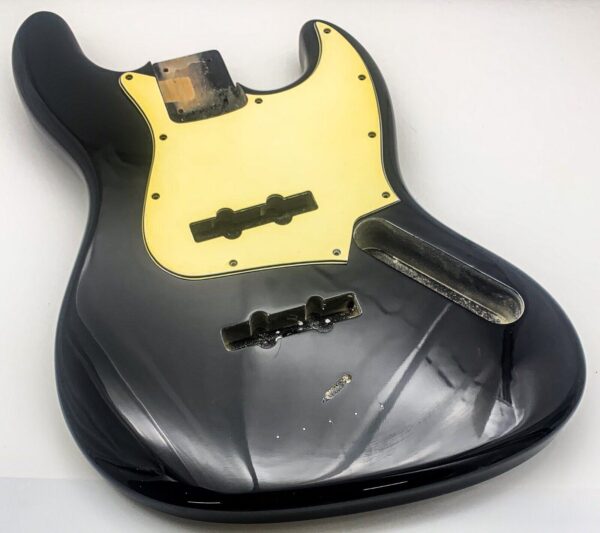 Nitro Lacquer Relic Black Jag-Style Guitar Body (5lbs)