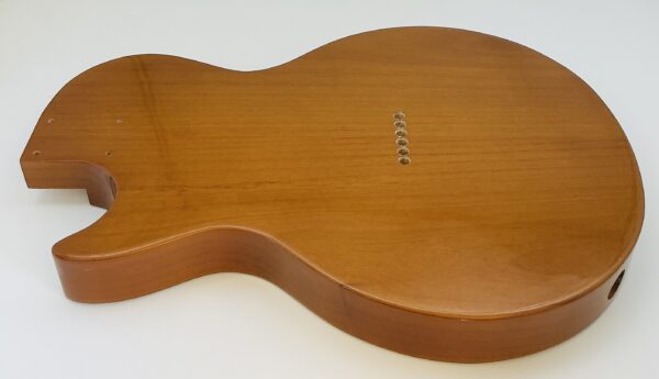 Nitro Lacquer Relic 2 Tone Sunburst LP Junior T-Style Guitar Body (4lbs 7oz) - Image 10