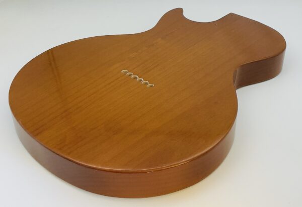 Nitro Lacquer Relic 2 Tone Sunburst LP Junior T-Style Guitar Body (4lbs 7oz) - Image 9