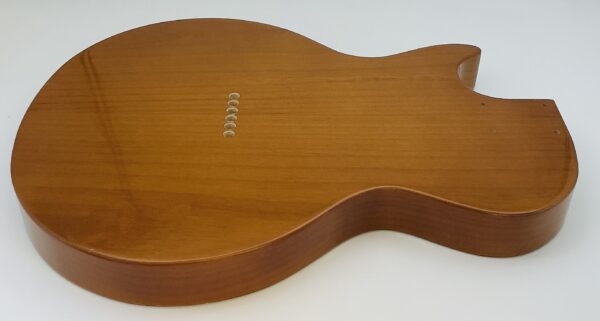 Nitro Lacquer Relic 2 Tone Sunburst LP Junior T-Style Guitar Body (4lbs 7oz) - Image 11