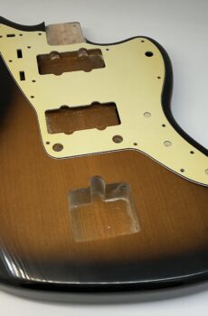 Nitro Lacquer Relic 2 Tone Sunburst Jazz-Style Guitar Body (4lbs 1oz)