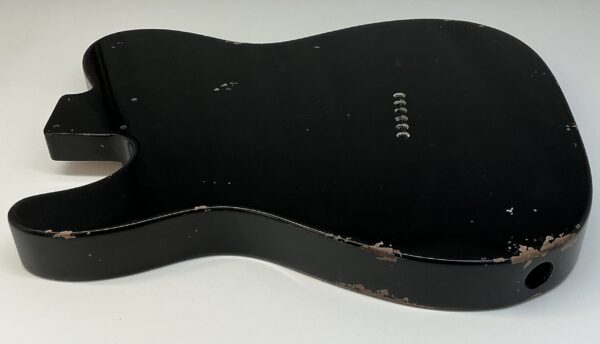 Nitro Lacquer Relic Black T-Style Guitar Body (4lbs 8oz) - Image 8