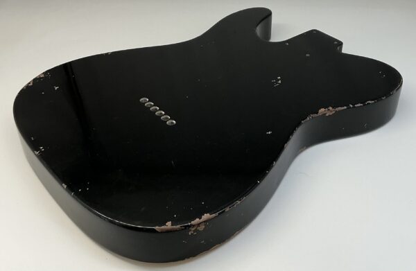 Nitro Lacquer Relic Black T-Style Guitar Body (4lbs 8oz) - Image 10