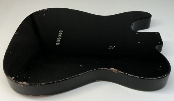 Nitro Lacquer Relic Black T-Style Guitar Body (4lbs 8oz) - Image 9