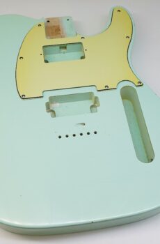Nitro Lacquer Relic Surf Green Double Humbucker T-Style Guitar Body (4lbs 10oz)