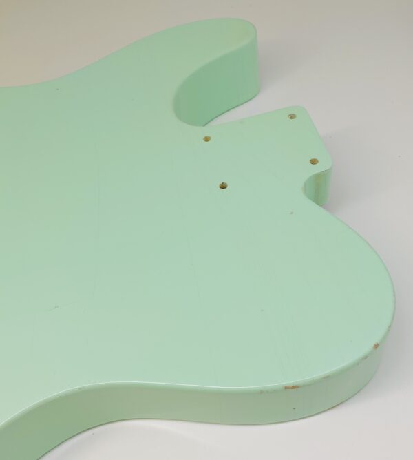 Nitro Lacquer Relic Surf Green Double Humbucker T-Style Guitar Body (4lbs 10oz) - Image 10