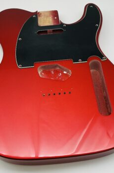 Nitro Lacquer Relic Candy Apple Red Metallic 1 PIECE T-Style Guitar Body (4lbs 8oz)