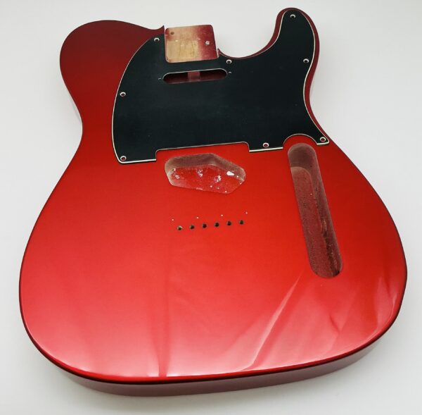 Nitro Lacquer Relic Candy Apple Red Metallic 1 PIECE T-Style Guitar Body (4lbs 8oz)